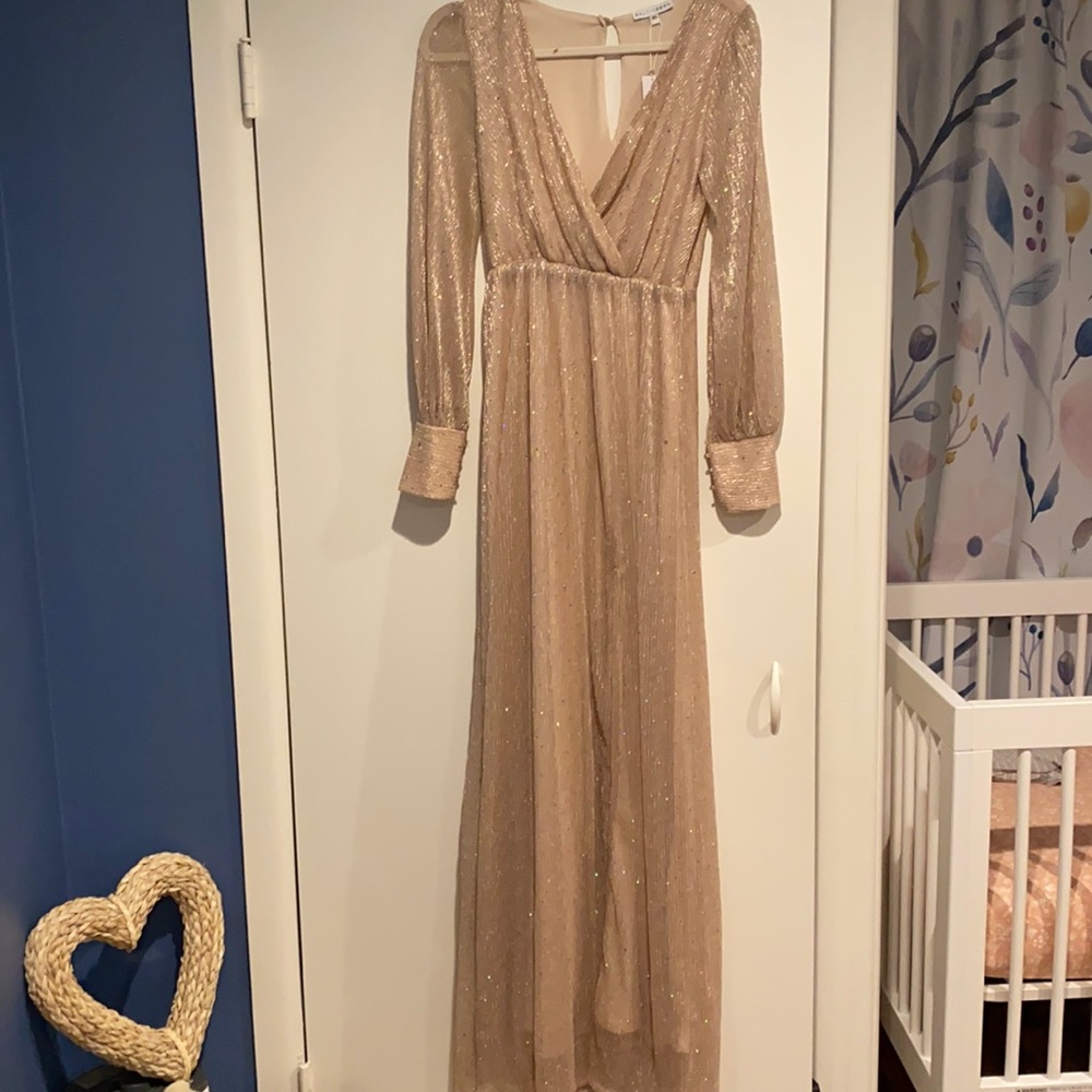 Baltic Born Abigail Sparkle Gown | CHAMPAGNE - XS